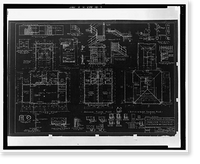 Historic Framed Print, Hamilton Field, Fire Station & Guard House, Southwest corner of Seventh Street & Hangar Avenue, Novato, Marin County, CA,  17-7/8" x 21-7/8"