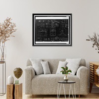 Historic Framed Print, Hamilton Field, Fire Station & Guard House, Southwest corner of Seventh Street & Hangar Avenue, Novato, Marin County, CA,  17-7/8" x 21-7/8"