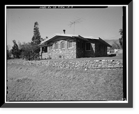 Historic Framed Print, Sainsevain Property, Bullock House, 14804 Summit Avenue, Fontana, San Bernardino County, CA - 3,  17-7/8" x 21-7/8"