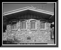 Historic Framed Print, Sainsevain Property, Bullock House, 14804 Summit Avenue, Fontana, San Bernardino County, CA - 4,  17-7/8" x 21-7/8"