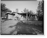 Historic Framed Print, Sainsevain Property, Bullock House, 14804 Summit Avenue, Fontana, San Bernardino County, CA - 6,  17-7/8" x 21-7/8"