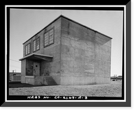 Historic Framed Print, Travis Air Force Base, Building No. 925, W Street, Fairfield, Solano County, CA - 3,  17-7/8" x 21-7/8"