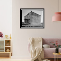 Historic Framed Print, Travis Air Force Base, Building No. 925, W Street, Fairfield, Solano County, CA - 3,  17-7/8" x 21-7/8"