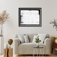 Historic Framed Print, Travis Air Force Base, Building No. 925, W Street, Fairfield, Solano County, CA - 4,  17-7/8" x 21-7/8"