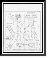 Historic Framed Print, Mare Island Naval Shipyard, St. Peter's Chapel, Walnut Street & Cedar Parkway, Vallejo, Solano County, CA - 6,  17-7/8" x 21-7/8"