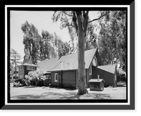 Historic Framed Print, Mare Island Naval Shipyard, St. Peter's Chapel, Walnut Street & Cedar Parkway, Vallejo, Solano County, CA - 7,  17-7/8" x 21-7/8"