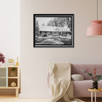 Historic Framed Print, Mare Island Naval Shipyard, St. Peter's Chapel, Walnut Street & Cedar Parkway, Vallejo, Solano County, CA - 8,  17-7/8" x 21-7/8"