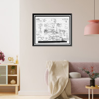 Historic Framed Print, Mare Island Naval Shipyard, St. Peter's Chapel, Walnut Street & Cedar Parkway, Vallejo, Solano County, CA - 10,  17-7/8" x 21-7/8"