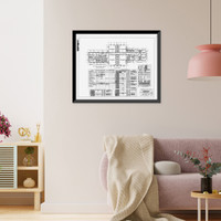 Historic Framed Print, Southern Ute Boarding School, Boy's Dormitory, Ouray & Capote Drives, Ignacio, La Plata County, CO - 3,  17-7/8" x 21-7/8"