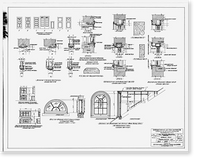 Historic Framed Print, Southern Ute Boarding School, Boy's Dormitory, Ouray & Capote Drives, Ignacio, La Plata County, CO - 5,  17-7/8" x 21-7/8"