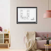 Historic Framed Print, Techwood Homes, Building No. 4, 489-499 Techwood Drive & 115-119 Pine Street, Atlanta, Fulton County, GA - 2,  17-7/8" x 21-7/8"