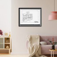 Historic Framed Print, Techwood Homes, Building No. 16, 488-514 Techwood Drive, Atlanta, Fulton County, GA,  17-7/8" x 21-7/8"