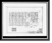 Historic Framed Print, Clark Howell Homes (Public Housing), Bounded by North Avenue, Lovejoy Street, Mills Street & Luckie Street, Atlanta, Fulton County, GA,  17-7/8" x 21-7/8"