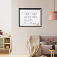 Historic Framed Print, Clark Howell Homes (Public Housing), Bounded by North Avenue, Lovejoy Street, Mills Street & Luckie Street, Atlanta, Fulton County, GA - 9,  17-7/8" x 21-7/8"