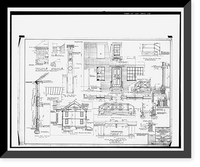 Historic Framed Print, Clark Howell Homes (Public Housing), Bounded by North Avenue, Lovejoy Street, Mills Street & Luckie Street, Atlanta, Fulton County, GA - 11,  17-7/8" x 21-7/8"