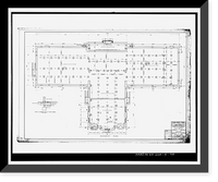 Historic Framed Print, Clark Howell Homes, Community Center, 528 Lovejoy Street, Atlanta, Fulton County, GA - 3,  17-7/8" x 21-7/8"