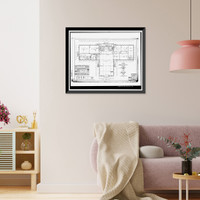 Historic Framed Print, Clark Howell Homes, Community Center, 528 Lovejoy Street, Atlanta, Fulton County, GA - 4,  17-7/8" x 21-7/8"