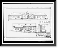Historic Framed Print, Clark Howell Homes, Community Center, 528 Lovejoy Street, Atlanta, Fulton County, GA - 5,  17-7/8" x 21-7/8"