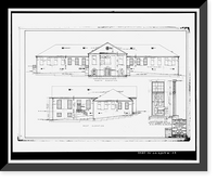 Historic Framed Print, Clark Howell Homes, Community Center, 528 Lovejoy Street, Atlanta, Fulton County, GA - 6,  17-7/8" x 21-7/8"