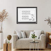 Historic Framed Print, Clark Howell Homes, Building 12-A, 500 Lovejoy Street, Atlanta, Fulton County, GA - 2,  17-7/8" x 21-7/8"