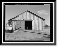 Historic Framed Print, Fort Huachuca, Cavalry Stable, Clarkson Road, Sierra Vista vicinity, Cochise County, AZ - 2,  17-7/8" x 21-7/8"
