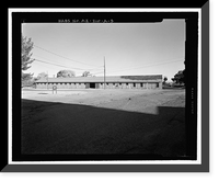 Historic Framed Print, Fort Huachuca, Cavalry Stable, Clarkson Road, Sierra Vista vicinity, Cochise County, AZ - 3,  17-7/8" x 21-7/8"