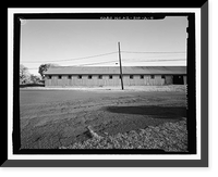 Historic Framed Print, Fort Huachuca, Cavalry Stable, Clarkson Road, Sierra Vista vicinity, Cochise County, AZ - 4,  17-7/8" x 21-7/8"