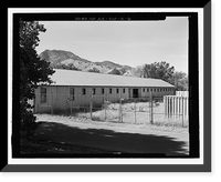 Historic Framed Print, Fort Huachuca, Cavalry Stable, Clarkson Road, Sierra Vista vicinity, Cochise County, AZ - 6,  17-7/8" x 21-7/8"