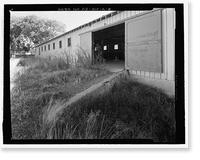 Historic Framed Print, Fort Huachuca, Cavalry Stable, Clarkson Road, Sierra Vista vicinity, Cochise County, AZ - 8,  17-7/8" x 21-7/8"