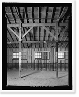 Historic Framed Print, Fort Huachuca, Cavalry Stable, Clarkson Road, Sierra Vista vicinity, Cochise County, AZ - 11,  17-7/8" x 21-7/8"