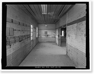 Historic Framed Print, Fort Huachuca, Cavalry Stable, Clarkson Road, Sierra Vista vicinity, Cochise County, AZ - 14,  17-7/8" x 21-7/8"