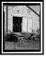 Historic Framed Print, Fort Huachuca, Cavalry Stable, Clarkson Road, Sierra Vista vicinity, Cochise County, AZ - 24,  17-7/8" x 21-7/8"