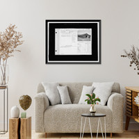 Historic Framed Print, Fort Huachuca, Cavalry Stable, Clarkson Road, Sierra Vista vicinity, Cochise County, AZ - 27,  17-7/8" x 21-7/8"