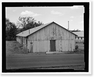 Historic Framed Print, Fort Huachuca, Cavalry Stable, Clarkson Road, Sierra Vista vicinity, Cochise County, AZ - 28,  17-7/8" x 21-7/8"