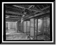 Historic Framed Print, Fort Huachuca, Cavalry Stable, Clarkson Road, Sierra Vista vicinity, Cochise County, AZ - 31,  17-7/8" x 21-7/8"