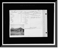 Historic Framed Print, Fort Huachuca, Cavalry Stable, Clarkson Road, Sierra Vista vicinity, Cochise County, AZ - 32,  17-7/8" x 21-7/8"