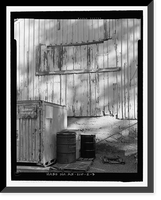 Historic Framed Print, Fort Huachuca, Cavalry Stable, Clarkson Road, Sierra Vista vicinity, Cochise County, AZ - 35,  17-7/8" x 21-7/8"