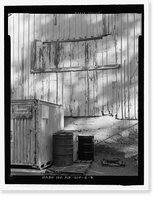 Historic Framed Print, Fort Huachuca, Cavalry Stable, Clarkson Road, Sierra Vista vicinity, Cochise County, AZ - 35,  17-7/8" x 21-7/8"