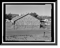 Historic Framed Print, Fort Huachuca, Cavalry Stable, Clarkson Road, Sierra Vista vicinity, Cochise County, AZ - 43,  17-7/8" x 21-7/8"