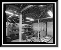 Historic Framed Print, Fort Huachuca, Cavalry Stable, Clarkson Road, Sierra Vista vicinity, Cochise County, AZ - 46,  17-7/8" x 21-7/8"