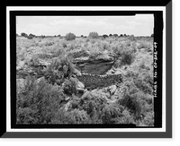Historic Framed Print, Cannonball Pueblo, Cortez vicinity, Montezuma County, CO - 9,  17-7/8" x 21-7/8"