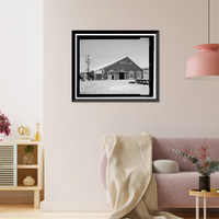 Historic Framed Print, New Haven Rail Yard, Freight Car Shop, Vicinity of Union Avenue, New Haven, New Haven County, CT,  17-7/8" x 21-7/8"