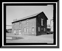Historic Framed Print, New Haven Rail Yard, Oil Storage Building, Vicinity of Union Avenue, New Haven, New Haven County, CT,  17-7/8" x 21-7/8"