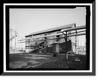 Historic Framed Print, New Haven Rail Yard, Oil Storage Building, Vicinity of Union Avenue, New Haven, New Haven County, CT - 2,  17-7/8" x 21-7/8"