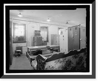 Historic Framed Print, New Haven Rail Yard, Locker Building, Vicinity of Cedar Street, New Haven, New Haven County, CT - 4,  17-7/8" x 21-7/8"