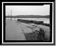 Historic Framed Print, Upper White River Lock & Dam Nos. 1, 2, & 3, Spanning White River, Batesville, Independence County, AR - 2,  17-7/8" x 21-7/8"