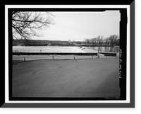 Historic Framed Print, Upper White River Lock & Dam Nos. 1, 2, & 3, Spanning White River, Batesville, Independence County, AR - 3,  17-7/8" x 21-7/8"