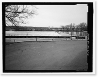 Historic Framed Print, Upper White River Lock & Dam Nos. 1, 2, & 3, Spanning White River, Batesville, Independence County, AR - 3,  17-7/8" x 21-7/8"