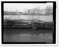 Historic Framed Print, Upper White River Lock & Dam Nos. 1, 2, & 3, Spanning White River, Batesville, Independence County, AR - 5,  17-7/8" x 21-7/8"