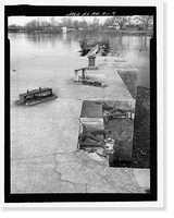 Historic Framed Print, Upper White River Lock & Dam Nos. 1, 2, & 3, Spanning White River, Batesville, Independence County, AR - 7,  17-7/8" x 21-7/8"